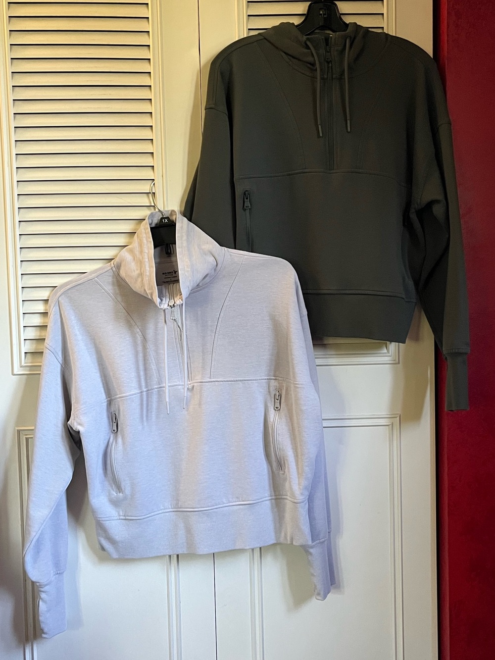 Set of 2 Old Navy Active Dynamic Fleece Quarter Zip Sz L